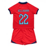Fotballdrakt Barn England Jude Bellingham #22 Bortedraktsett VM 2022 Kortermet (+ Korte bukser)